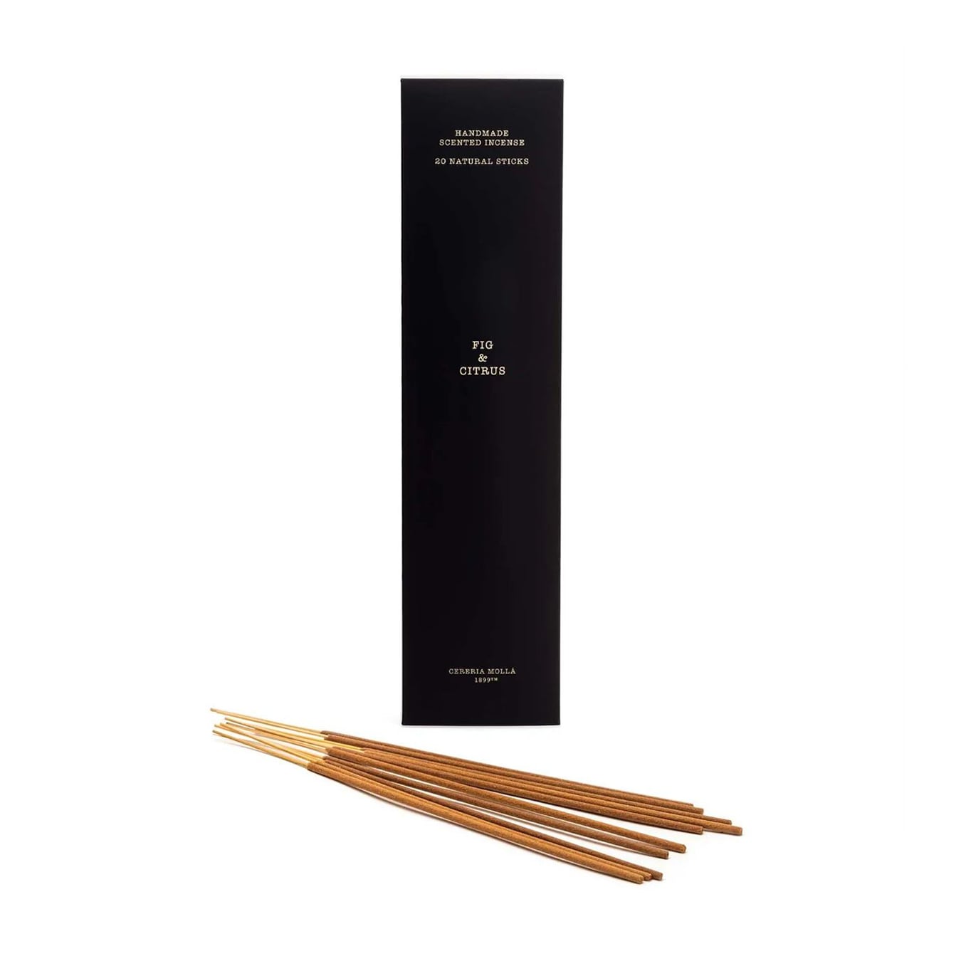 Ароматичні палички Cereria Molla Handmade Scented Incense, Fig &amp; Citrus, 23 см, 20 шт